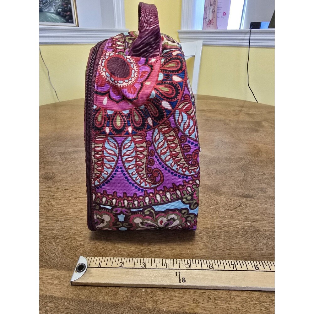 Vera Bradley Lighten Up Lunch Bag Box Resort Medallion Pink Floral Paisley - Picture 8 of 17